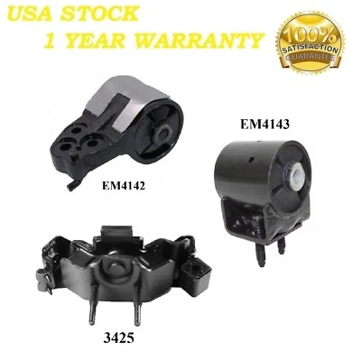 3 件装电机和变速器安装 适合福特 F-150 2.7L 3.3L 3.7L 升 5.0L & 5.4L 2WD - 签名 — 第 1/4 张图片