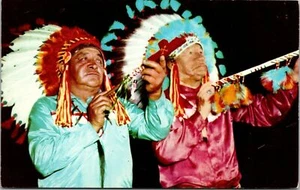 Indian Chiefs Native Americana Postcard - Picture 1 of 2