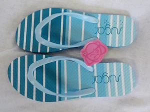 Sugar Ladies Flip Flop NWT 1.2" Heels Bright Colors Man Made Material Well Made - Picture 1 of 26