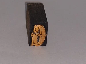 Capital Letter G Vintage Printers Block - Picture 1 of 8