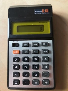 Casio HL-801 Alter Taschenrechner - für CASIO-Sammler - funktionsfähig - Bild 1 von 4