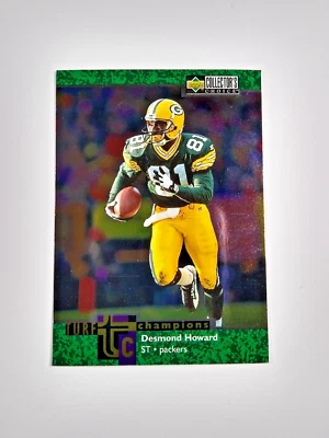 1997 Upper Deck Collectors Choice Turf Champions Desmond Howard #TC22 - Image 1 of 2