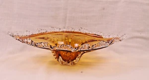 Vintage Large Italian Murano Amber Fruit-Candy Art Glass Piece 19" x 12" - Picture 1 of 7