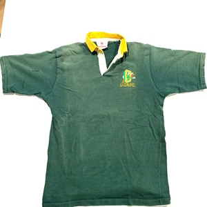MAGLIA RUGBY VINTAGE OREGON DUCKS CON LOGO MASCOTTE BARBARO UOMO XL - Foto 1 di 8