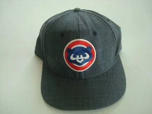 CHICAGO CUNS PLAID USA MADE 80S 90S SNAPBACK HAT CAP VINTAGE S4 - Picture 1 of 5