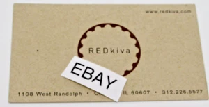 Red Kiva Chicago 1108 W. Randolph Street Business Card - Picture 1 of 2