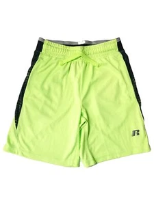 Russell Boys Green & Black Athletic Basketball Shorts With Drawstring - Picture 1 of 1