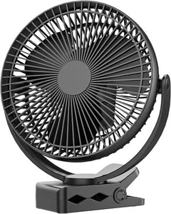 Clip Fan 8 Inch Mini Quiet Desk Fan 10000mAh USB Rechargeable Battery Operated - Picture 1 of 6