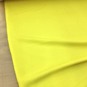 Liverpool Textured Fabric 4 way Stretch Scuba Yellow 1N15 - Picture 1 of 1