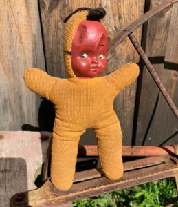 Rare Vintage Antique Baby Doll Native American Girl Doll - Picture 1 of 6
