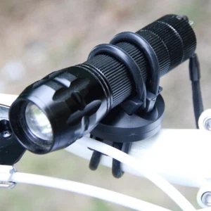 Bike Bicycle Handlebar Mount Bracket Flashlight Torch Holder Clip Clamp Cycling - Picture 1 of 6