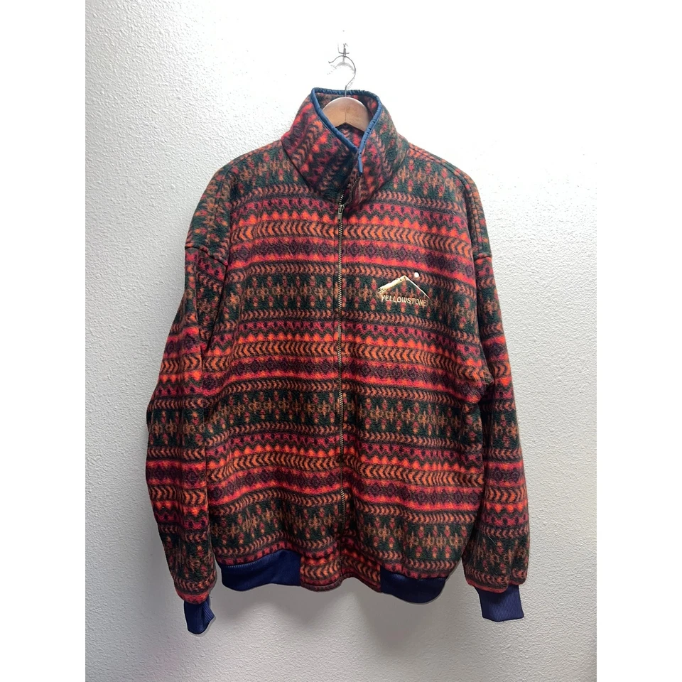Vintage Yellowstone Sweatshirt Arctic Image Multicolor Native Aztec Southwest XL - Image 1 of 4