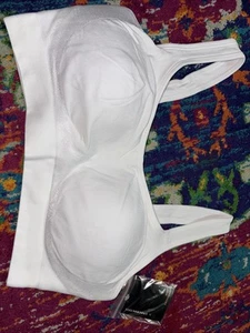 New UNDEROUTFIT Comfort Bra #457 White Size Large - Picture 1 of 6
