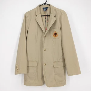 Polo Ralph Lauren Equestrian Hunter Jumper Jacket Children XL Beige Khaki Blazer - Picture 1 of 7