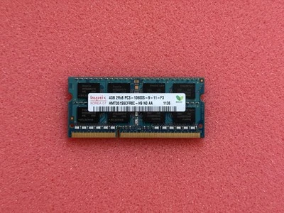 1x 4GB Hynix 2Rx8 PC3-10600S-9-11-F3 DDR3 SODIMM computer portatile RAM HMT351S6BFR8C-H9 - Immagine 1 di 2
