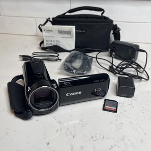 Canon VIXIA HF R52 Full HD Video 8GB Flash Camcorder 57x Zoom Works Great! - Picture 1 of 14