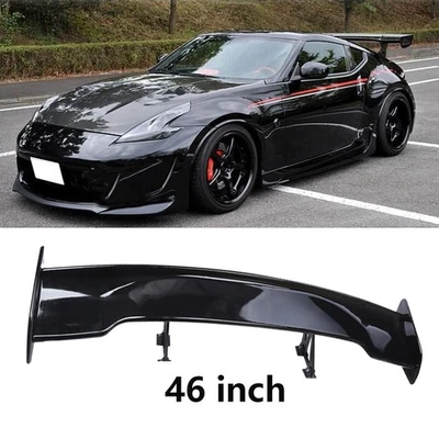 46" Car GT Style Trunk Rear Spoiler Wing Gloss Black For Nissan 370Z 350Z GTR - Image 1 of 4