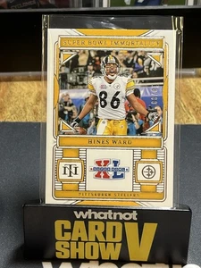 2023 Tesori Nazionali Hines Ward Super Bowl Immortalità #/99 Steelers - Foto 1 di 2