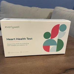 Everywell Herzgesundheitstest zu Hause Sammlung Kit versiegelt Ablaufdatum 10/2026 - Bild 1 von 4