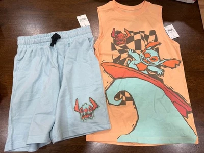 Traje de verano Lilo & Stitch Disney pequeño 6/7 para niños nuevo con etiquetas Foto 1 de 2