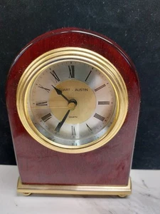 Stuart Austin mantel desk clock Quartz Works - Picture 1 of 10