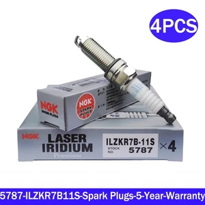 4x ILZKR7B11S 5787 Recommended Laser Iridium Spark Plugs fits Acura Honda - Picture 1 of 5