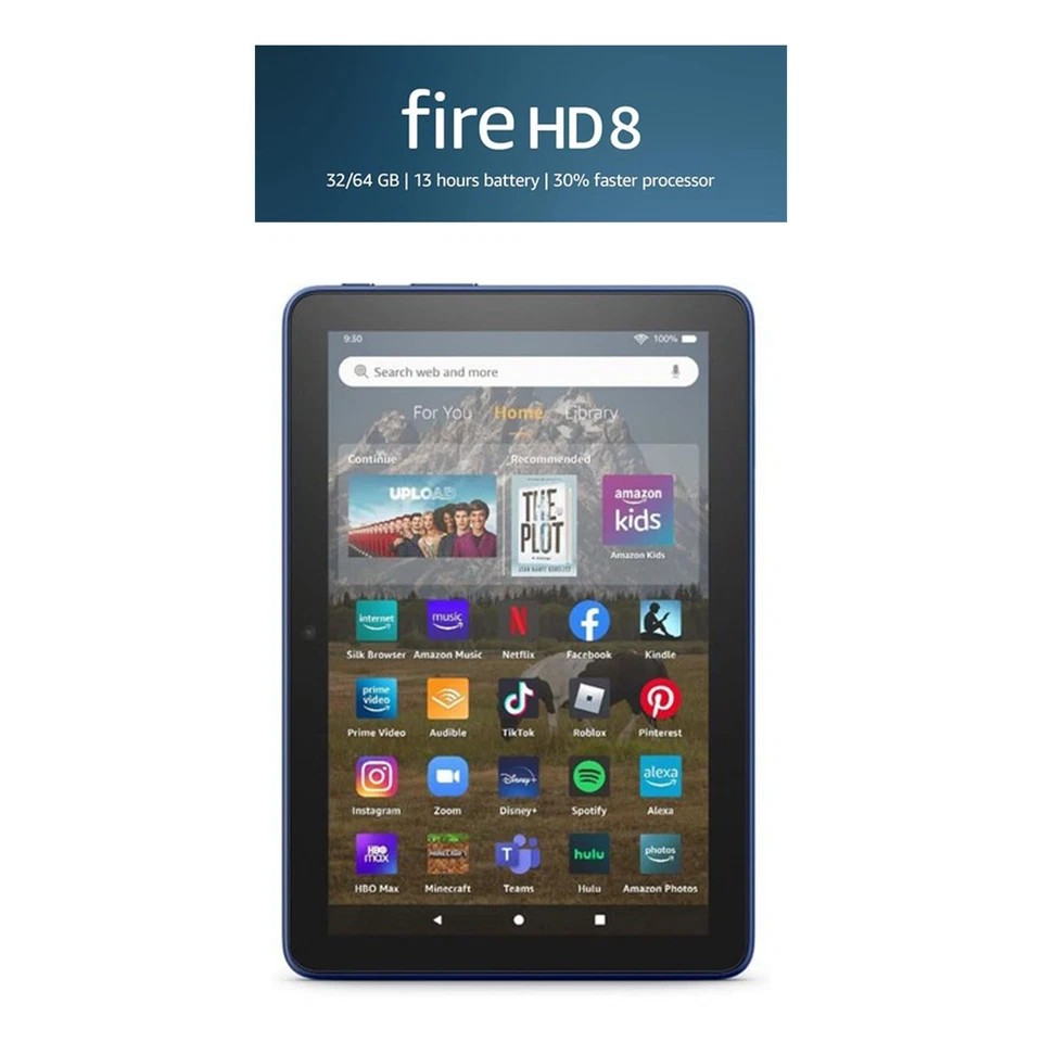 Amazon Fire HD 8 12th Gen. 64GB , Wi-Fi, 8" - Rose (Lockscreen Ad-Supported)