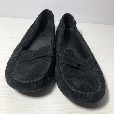 UGG Australia Black  Suede Moccasin Women’s  Size 7.5 - Image 1 of 4