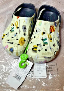 Crocs Kids Harry Potter Clogs Size j3 Youth Size 3 Halloween Shoes Green/Blk NWT - Picture 1 of 7