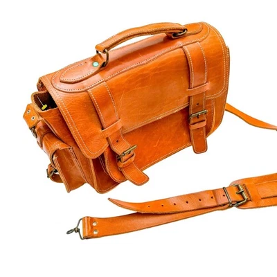 Bolso Mensajero para Laptop English Briddle Tostado/Cuero Usado en Excelente Condición  Foto 1 de 4