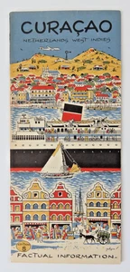 Vintage Curacao Niederlande Westindien Sachinformationen Reiseprospekt - Bild 1 von 4