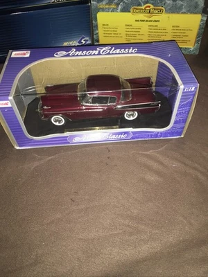 Anson Classic 1957 Studebaker Golden Hawk 1:18 Maroon Die Cast Car. - Image 1 of 4