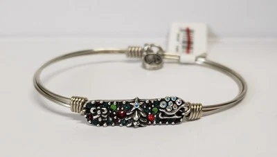 Luca + Danni Holiday Medley Bangle Bracelet For Women Silver Tone Regular Size - Изображение 1 из 4