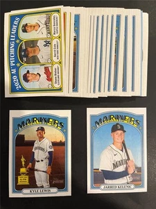 2021 Topps Heritage Seattle Mariners Master Team Set 26 Cards Low & High SP - Picture 1 of 1