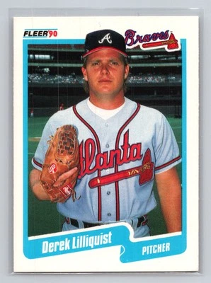 1990 Fleer - Derek Lilliquist #588 Atlanta Braves Baseball Card - Image 1 of 2