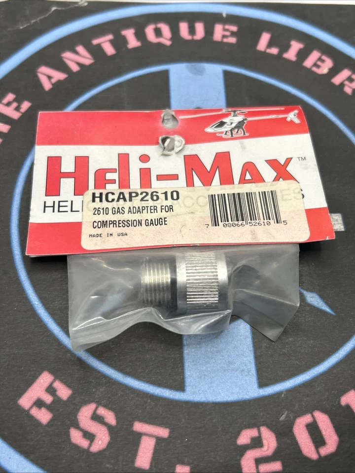 ADAPTADOR DE GAS HELI-MAX HCAP2610 PARA MEDIDOR DE COMPRESIÓN Foto 1 de 1