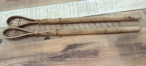 Vintage Native American Indian Lacrosse Stickball Sticks 24" - Picture 1 of 11