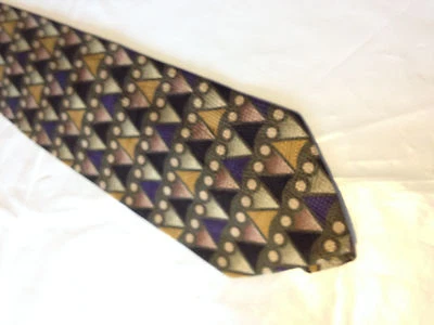 Corbata verde negra marrón SEDA MODA ZANTE ULTIMO 10918a Foto 1 de 2