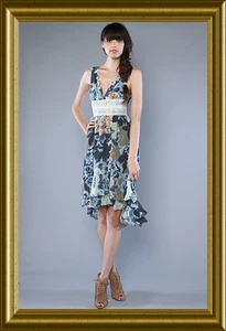 ¡NUEVO! FREE PEOPLE Precioso FLORAL Dobladillo Asimétrico HI LO VESTIDO JARDÍN 2 4 8 $148 - Imagen 1 de 25