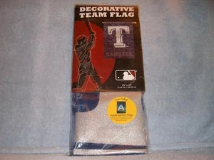 Texas Rangers MLB 2-sided Suede Glitter Team Flag 29" x 43" Baseball New - Picture 1 of 2