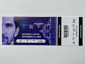 2008 OKC Thunder at New Orleans Hornets Ticket 11/22/08 Chris Paul Triple Double - Picture 1 of 1