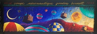 Albuquerque international balloon fiesta poster 1999 Hugh Ricks - Image 1 of 4