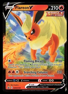 Flareon V SWSH149 Sword & Shield Black Star Promo Holo Pokemon Card - Picture 1 of 2