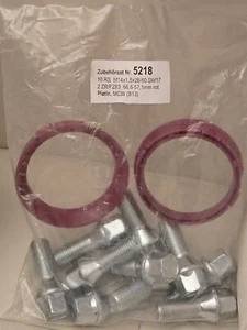Anbausatz MCW Schrauben 10RS M14x1,5x28/60 SW17 & 2 ZR/FZ83 Ringe Montagesatz - Bild 1 von 2