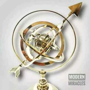 Nautical Shiny Brass Armillary Sphere World Globe Metal Base Office Gift For Him - Picture 1 of 6