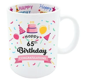 65th Birthday Gift Coffee Mug Present Idea For Her Woman Novelty Funny Keepsake - Picture 1 of 5