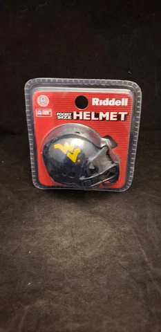 WEST VIRGINIA MOUNTAINEERS   IN CLAMSHELL POCKET PRO HELMET NEW Cover