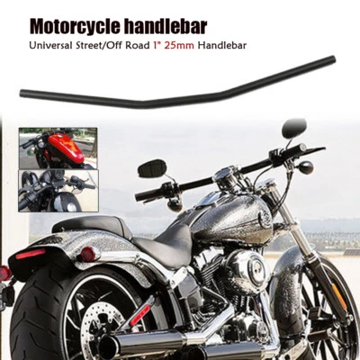 Drag Handlebar 1" Z Bar For Harley Davidson Sportster XL883 XL1200 Softail Dyna - Image 1 of 4