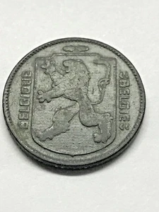 1941 Belgium 1 Franc VF #7759 - Picture 1 of 2