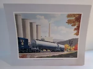 Pressure Flow Railroad Cars Howard Fogg Print Chicago Union Tank Company 1965 - Picture 1 of 4